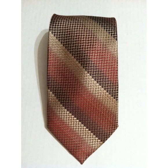 ZANZARA MEN'S NEW MULTICOLOR 100%SILK CLASSIC NECK TIE WIDTH: 3 5/8" - Picture 1 of 3